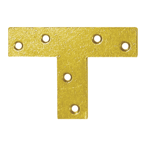 Conector Tip T pentru Grinzi și Stâlpi Lemn 70x50x16x2 mm Zincat Galben KT1 Conector Tip T pentru Grinzi și Stâlpi Lemn 70x50x16x2 mm Zincat Galben KT1