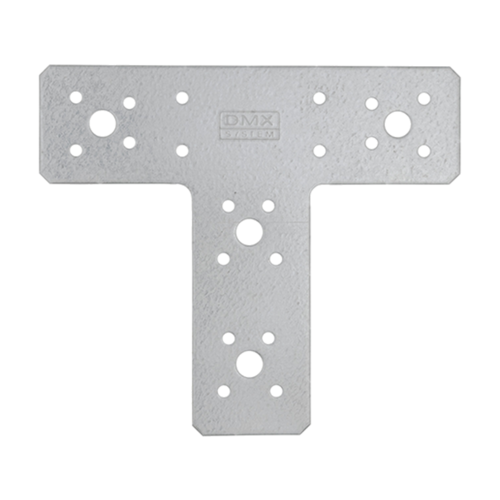 Conector Tip T pentru Grinzi și Stâlpi Lemn 160x140x45x2,5 mm Zincat Argintiu KT160