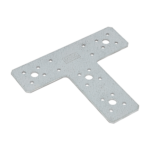 Conector Tip T pentru Grinzi și Stâlpi Lemn 160x140x45x2,5 mm Zincat Argintiu KT160