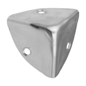 Coltar Metalic Decorativ pentru Lazi si Cufere 36x36x36x1 mm Zincat Argintiu NS36