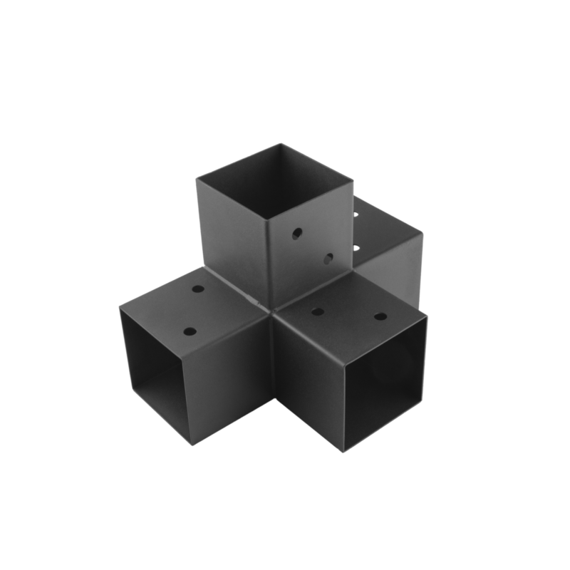 Conector Pergola Tip X pentru Grinzi Lemn 90 mm Negru GPX 90 Conector Pergola Tip X pentru Grinzi Lemn 90 mm Negru GPX 90