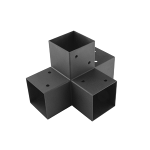 Conector Pergola Tip X pentru Grinzi Lemn 100 mm Negru GPX 100