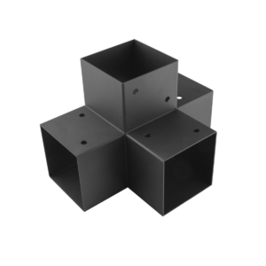 Conector Pergola Tip X pentru Grinzi Lemn 120 mm Negru GPX 120