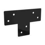 Conector Plat Tip T pentru Traverse Pergola 170x255x2,5 mm Negru GPLP 85