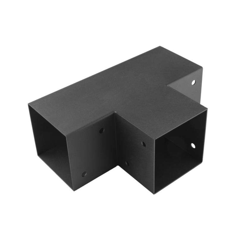Conector Pergola Tip T pentru Grinzi Lemn 120 mm Negru GPT 120