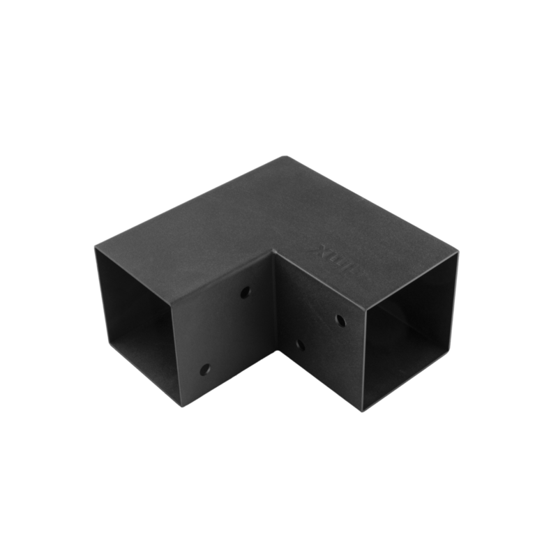 Conector Pergola Tip L de Colt pentru Grinzi Lemn 100 mm Negru GPL 100 Conector Pergola Tip L de Colt pentru Grinzi Lemn 100 mm Negru GPL 100
