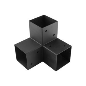 Conector Pergola Tip Y de Colt pentru Grinzi Lemn 100 mm Negru GPY 100