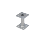 Suport Stalp Lemn Patrat Inaltat cu Talpa pentru Beton 80x80x100x4 mm PMF80/100 Suport Stalp Lemn Patrat Inaltat cu Talpa pentru Beton 80x80x100x4 mm PMF80/100