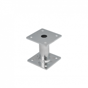 Suport Stalp Lemn Patrat Inaltat cu Talpa pentru Beton 100x100x150x4 mm PMF100/150