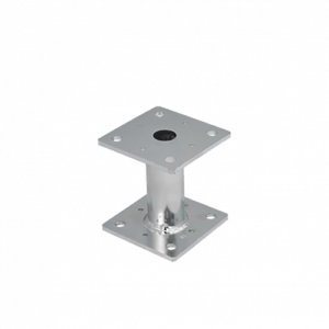 Suport Stalp Lemn Patrat Inaltat cu Talpa pentru Beton 80x80x200x4 mm PMF80/200