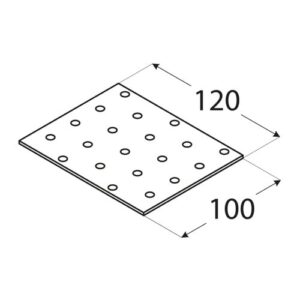 Placa Perforata 120x100x2 mm PP31