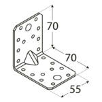 Coltar Lemn Ranforsat 70x70x55x2 KPL4 - 1 Coltar Lemn Ranforsat 70x70x55x2 KPL4
