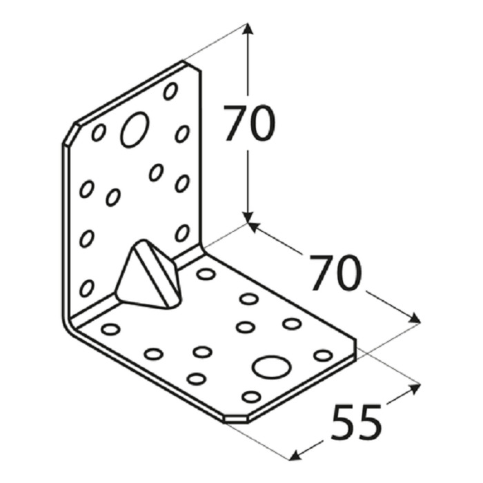 Coltar Lemn Ranforsat 70x70x55x2 KPL4 - 1 Coltar Lemn Ranforsat 70x70x55x2 KPL4