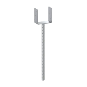 Suport Stalp Lemn 120 mm Tip U PS120U/500 cu Tija Lunga