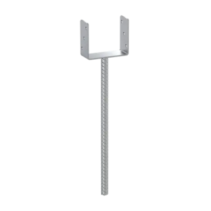Suport Stalp Lemn 140 mm Tip U PS140U/500 cu Tija Lunga