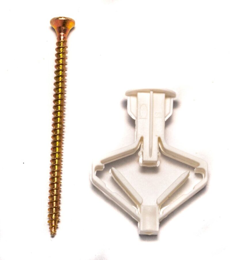 Diblu Rigips din Plastic cu Surub 10GL - 100buc/cutie - 2 Diblu Rigips din Plastic cu Surub 10GL - 100buc/cutie