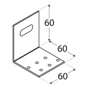 Coltar Reglabil Perforat 60x60x60x2 KMR7