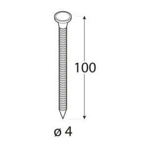 Cuie Ancora 4x100mm - 1kg/cutie