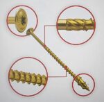 Suruburi Dulgherie Cap Plat 10x160 - 50buc/cutie - 3 Suruburi Dulgherie Cap Plat 10x160 - 50buc/cutie