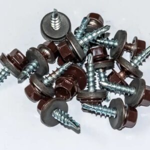 Suruburi Autoforante Cap Hexagonal 4.8x20 mm Maro Ral 8017 cu saiba EPDM - 250 Buc/cutie