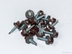 Suruburi Autoforante Cap Hexagonal 4.8x35 mm Maro Ral 8017 cu saiba EPDM - 250 Buc/cutie