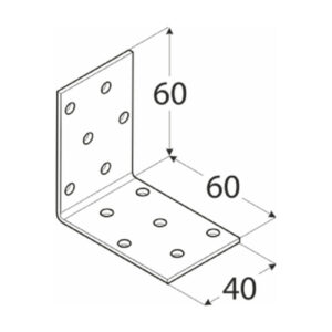 Coltar Lemn 60x60x40x2 KM3