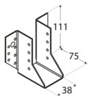 Papuc Grinda Tip A 38x111x75x2 mm WB2 - 1 Papuc Grinda Tip A 38x111x75x2 mm WB2