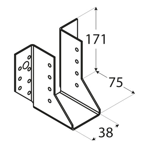 Papuc Grinda Tip A 38x171x75x2 mm WB4