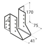 Papuc Grinda Tip A 41x170x75x2 mm WB7 - 1 Papuc Grinda Tip A 41x170x75x2 mm WB7