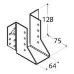 Papuc Grinda Tip A 64x128x75x2 mm WB20