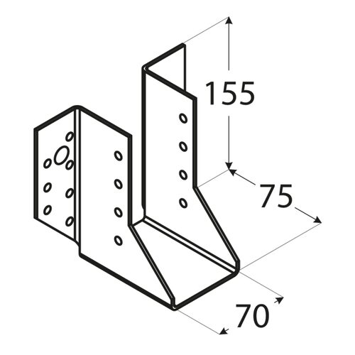 Papuc Grinda Tip A 70x155x75x2 mm WB22