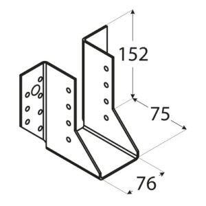 Papuc Grinda Tip A 76x152x75x2 mm WB24
