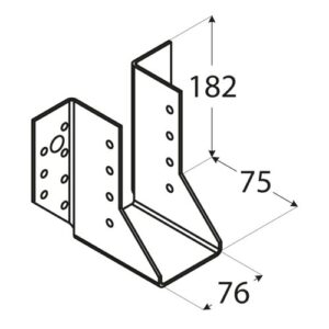 Papuc Grinda Tip A 76x182x75x2 mm WB25
