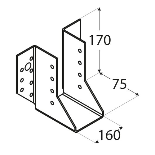 Papuc Grinda Tip A 160x170x75x2 mm WB38