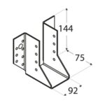 Papuc Grinda Tip A 92x144x75x2 mm WB39