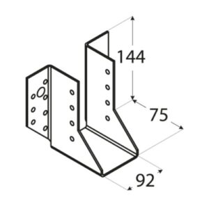 Papuc Grinda Tip A 92x144x75x2 mm WB39