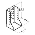 Papuc Grinda Tip B 76x182x2 WBZ25 - 1 Papuc Grinda Tip B 76x182x2 WBZ25