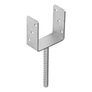 Suport Stalp Lemn 120 mm Tip U cu Tija PS120U